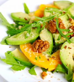 Mango and avocado salad with watercress